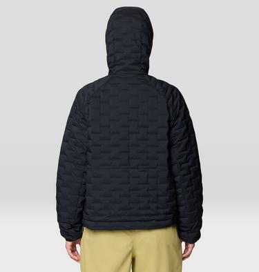 Women's StretchDown Light Hooded Jacket, Color: Black, image 7