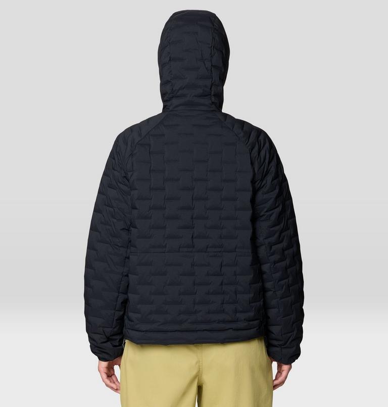 Women's StretchDown Light Hooded Jacket, Color: Black, image 3