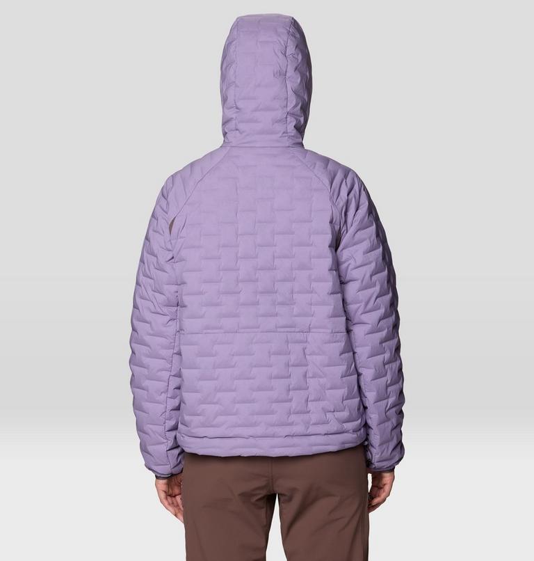 Women's StretchDown Light Hooded Jacket, Color: Violet Stone, Purple Sage, image 2