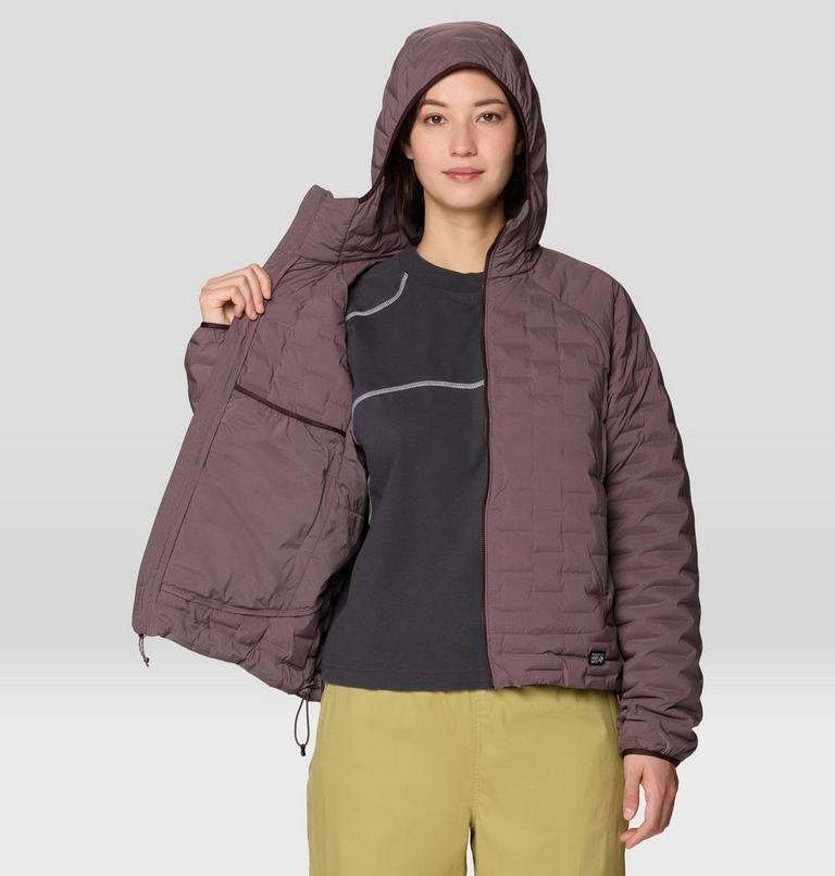 Women's StretchDown Light Hooded Jacket, Color: Purple Sage, image 7