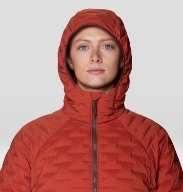 Women's StretchDown Light Hooded Jacket, Color: Mars Red, image 20