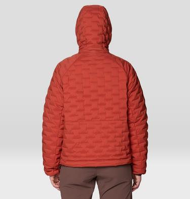 Women's StretchDown Light Hooded Jacket, Color: Mars Red, image 10
