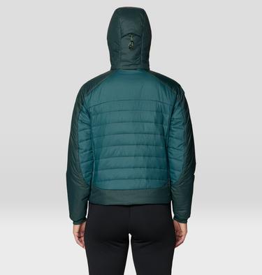 Women's Free Element Hooded Jacket, Color: Aqua Green, Verve, image 3