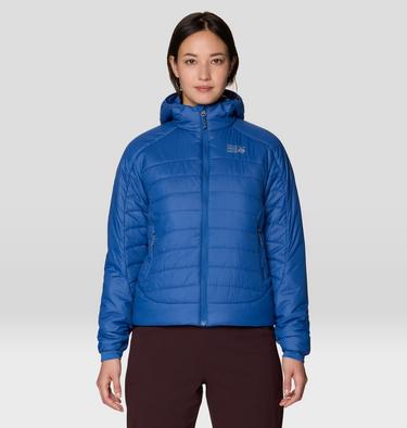 Women's Free Element Hooded Jacket, Color: Berry Blue, image 13