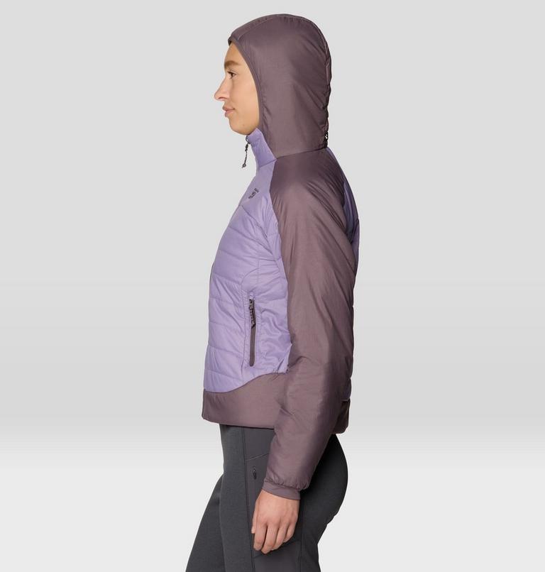 Women's Free Element Hooded Jacket, Color: Violet Stone, Purple Sage, image 4