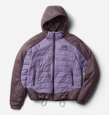 Women's Free Element Hooded Jacket, Color: Violet Stone, Purple Sage, image 10