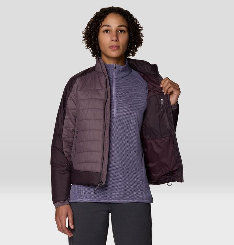 Women's Free Element Jacket, Color: Purple Sage, Deep Mulberry, image 4