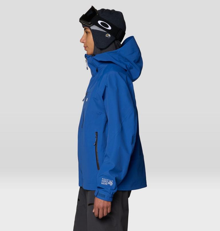 Women's Warp Factor 3L Hooded Jacket, Color: Berry Blue, image 4