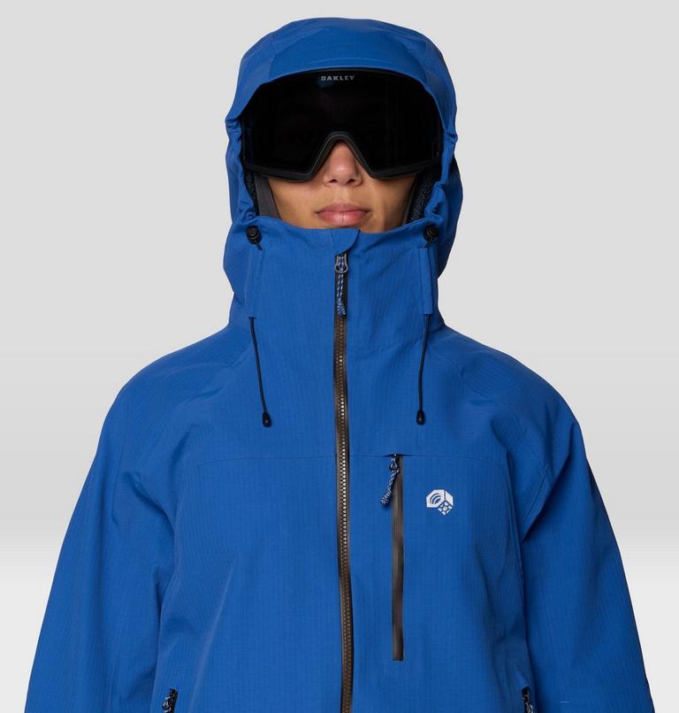 Women's Warp Factor 3L Hooded Jacket, Color: Berry Blue, image 6