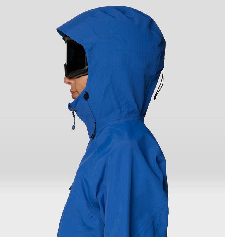 Women's Warp Factor 3L Hooded Jacket, Color: Berry Blue, image 8