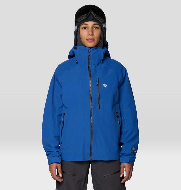 Women's Warp Factor 3L Hooded Jacket, Color: Berry Blue, image 1