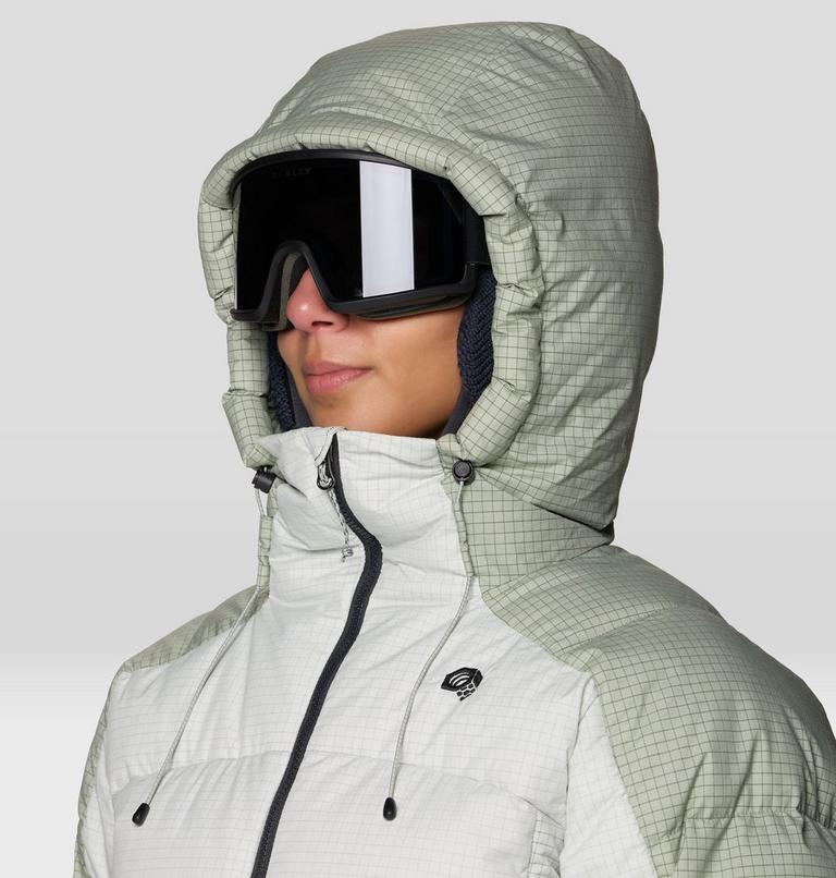Women's Flow Factor Down Jacket, Color: Silt Grey, Gamma Grey, image 7