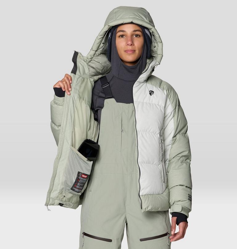 Women's Flow Factor Down Jacket, Color: Silt Grey, Gamma Grey, image 11