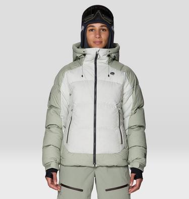 Women's Flow Factor Down Jacket, Color: Silt Grey, Gamma Grey, image 9