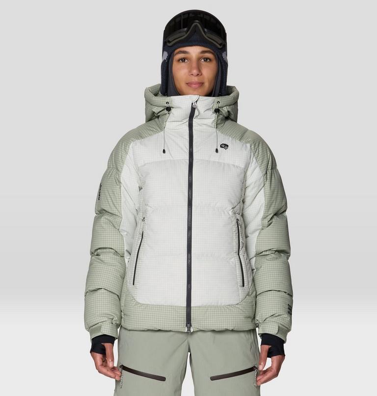 Women's Flow Factor Down Jacket, Color: Silt Grey, Gamma Grey, image 1