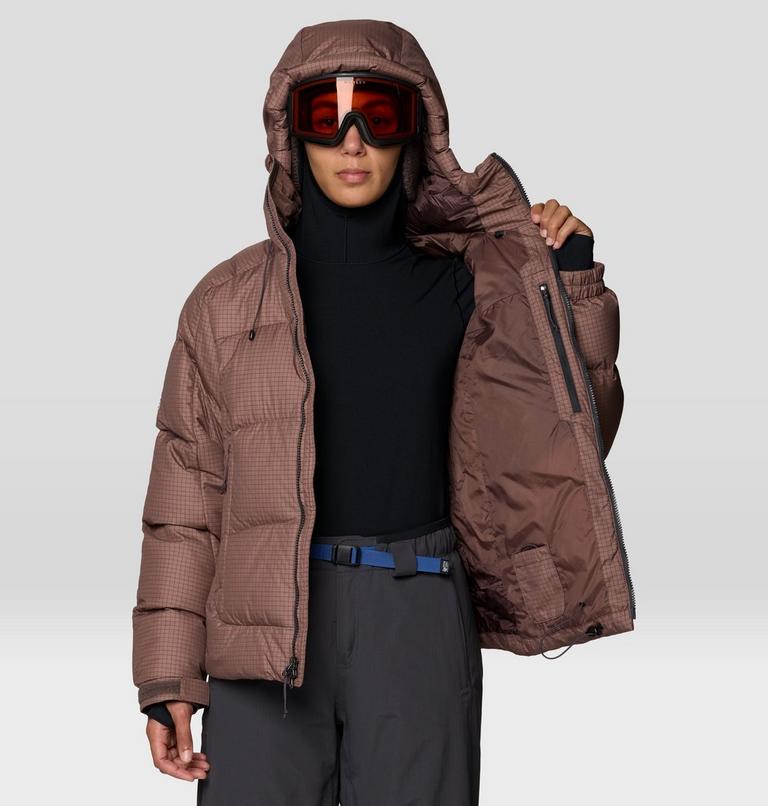 Women's Flow Factor Down Jacket, Color: Carob, image 11