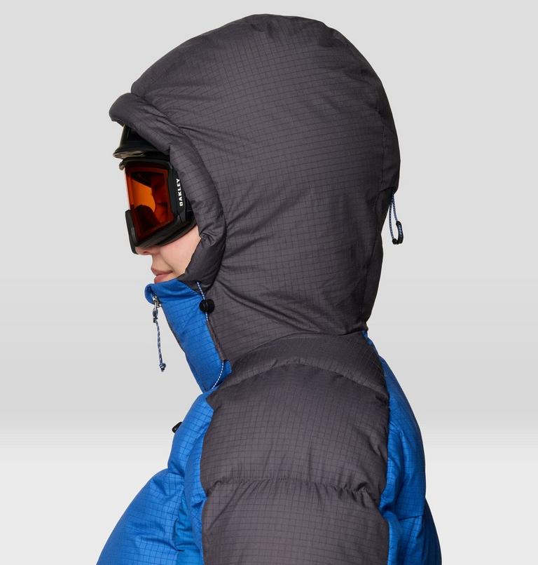 Women's Flow Factor Down Jacket, Color: Berry Blue, Shark, image 9