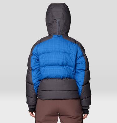 Women's Flow Factor Down Jacket, Color: Berry Blue, Shark, image 8