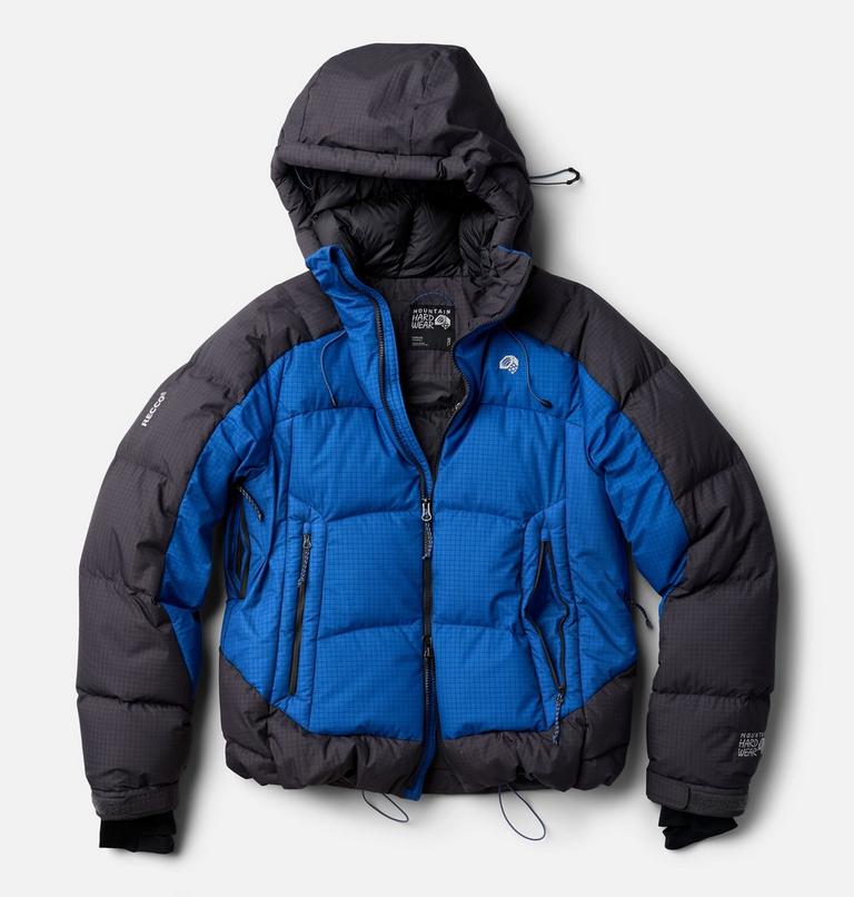 Women's Flow Factor Down Jacket, Color: Berry Blue, Shark, image 3