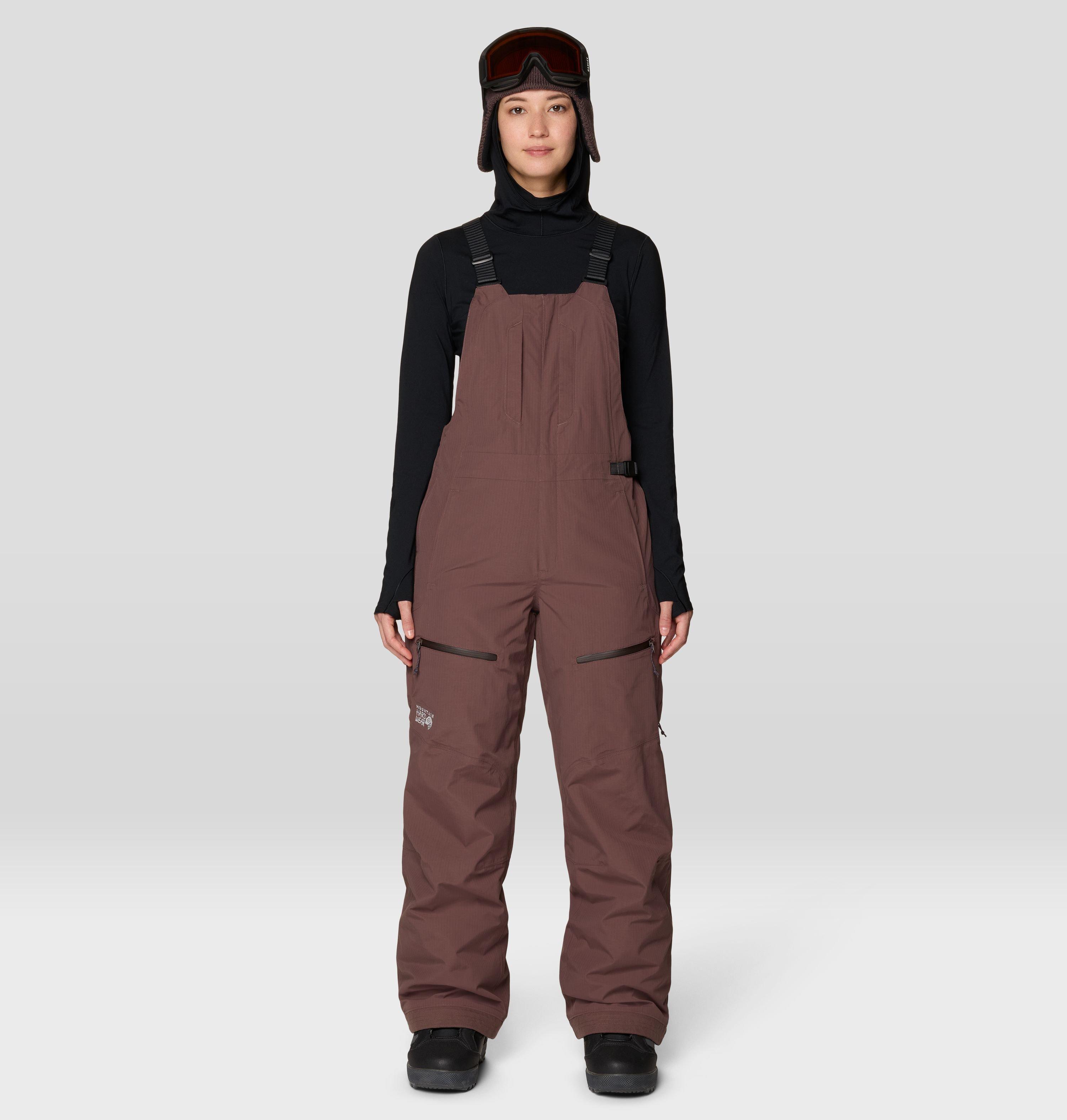Mountain Hardwear Women's Warp Factor Bib - S - Brown