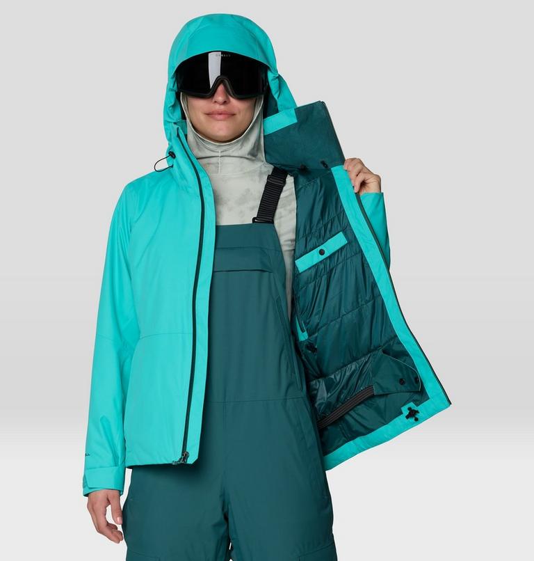 Women's Firefall Insulated Jacket, Color: Aqua Marina, image 10