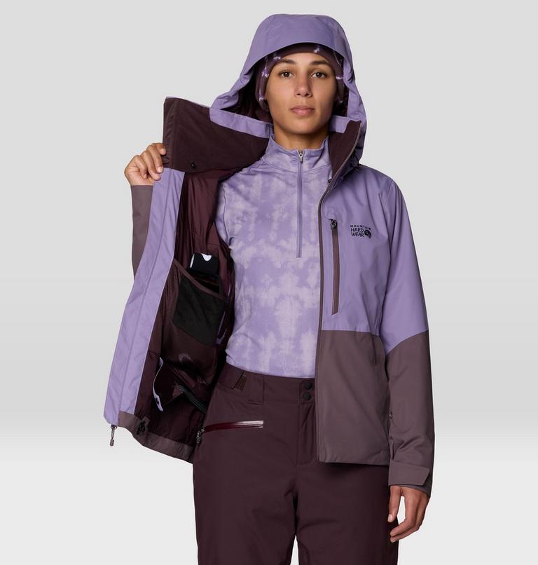 Women's Firefall Insulated Jacket, Color: Violet Stone, Purple Sage, image 9