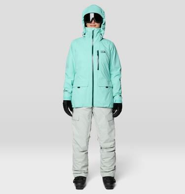 Women's Firefall Insulated Bib, Color: Gamma Grey, image 2