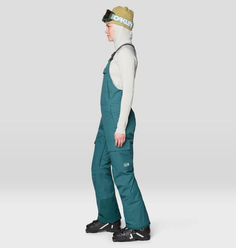 Women's Firefall Insulated Bib, Color: Aqua Green, image 4