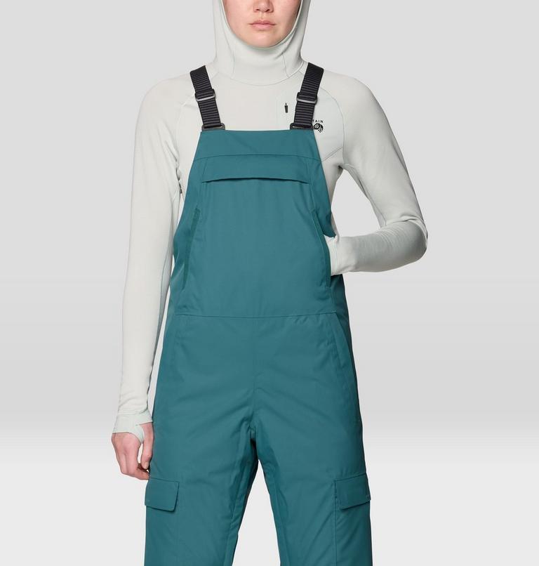 Women's Firefall Insulated Bib, Color: Aqua Green, image 6