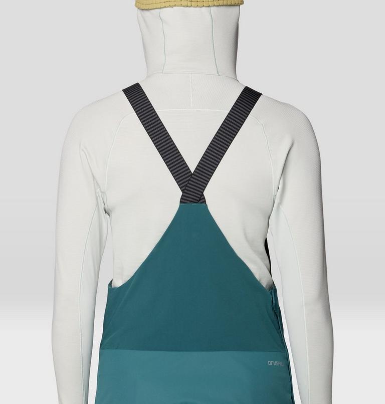 Women's Firefall Insulated Bib, Color: Aqua Green, image 7