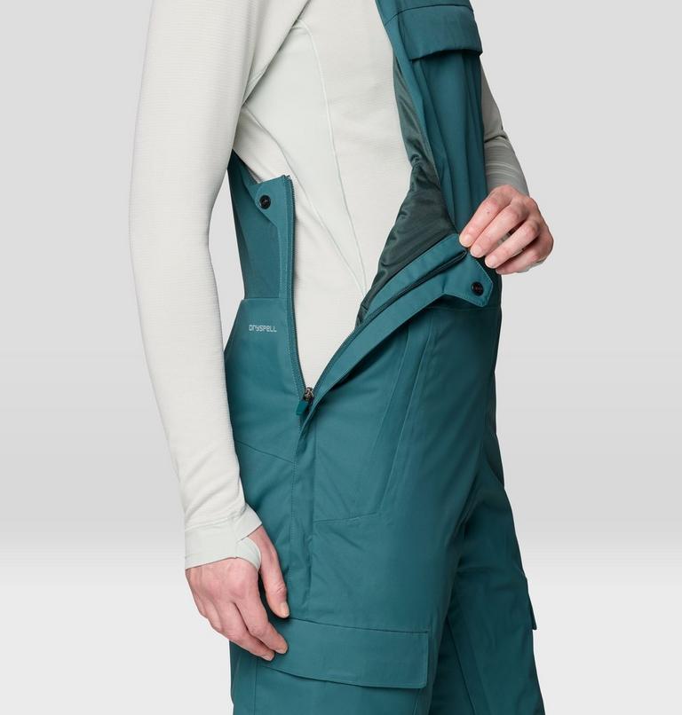 Women's Firefall Insulated Bib, Color: Aqua Green, image 8