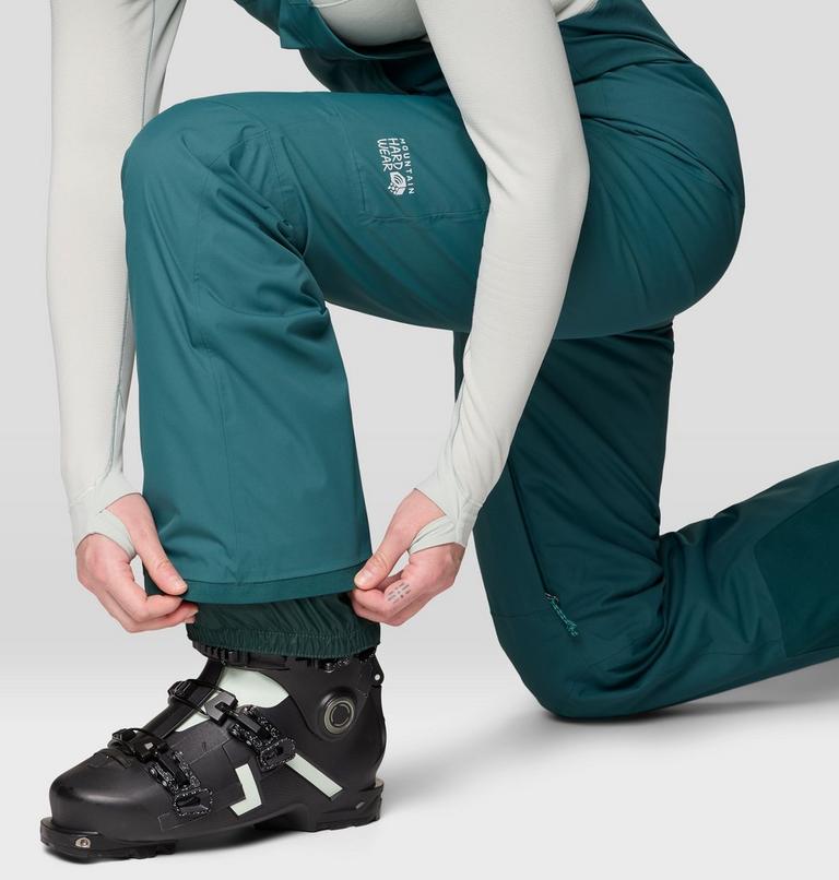 Women's Firefall Insulated Bib, Color: Aqua Green, image 10