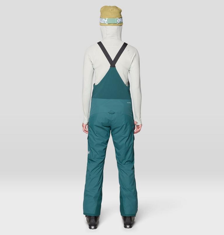 Women's Firefall Insulated Bib, Color: Aqua Green, image 3