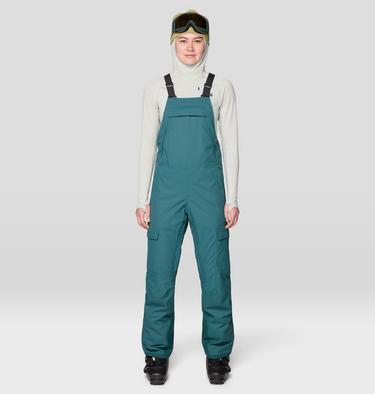 Women's Firefall Insulated Bib, Color: Aqua Green, image 9