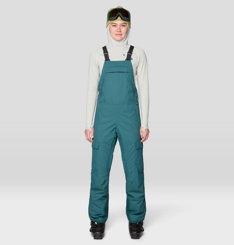Women's Firefall Insulated Bib, Color: Aqua Green, image 1