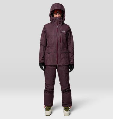 Women's Firefall Insulated Bib, Color: Deep Mulberry, image 6