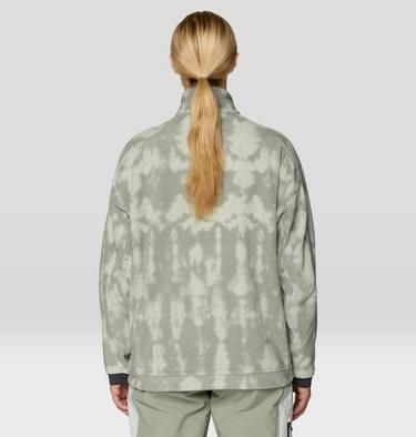 Women's Apr&egrave;s Pro Fleece Jacket, Color: Silt Grey Shadowdye Print, image 2