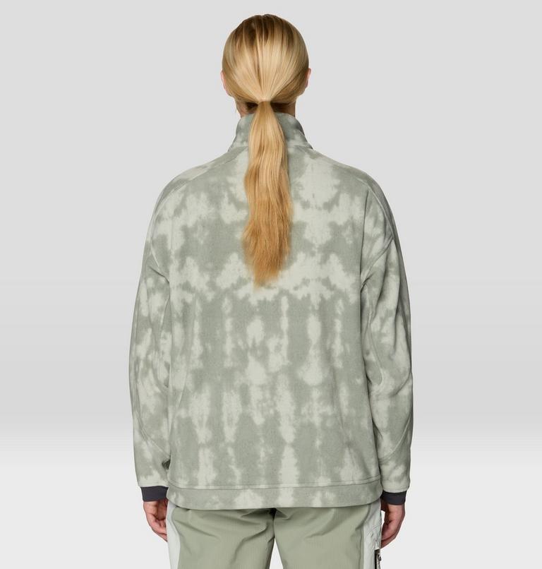 Women's Apr&egrave;s Pro Fleece Jacket, Color: Silt Grey Shadowdye Print, image 2