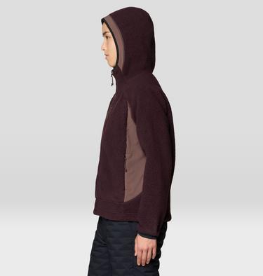 Women's Deep Drift Fleece Hoody, Color: Deep Mulberry, image 3