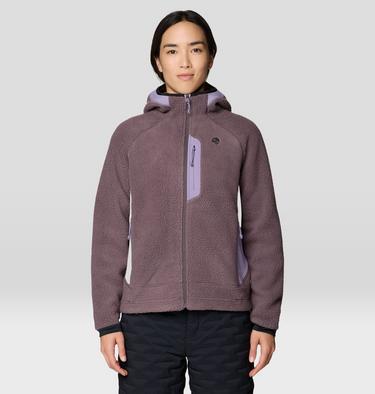 Women's Deep Drift Fleece Hoody, Color: Purple Sage, image 5