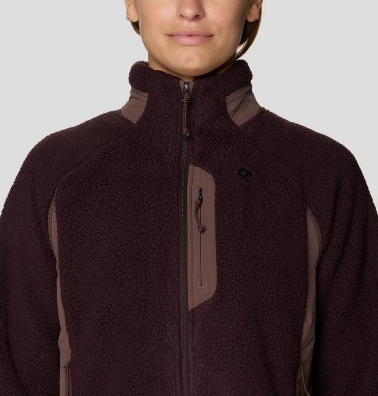 Women's Deep Drift Fleece Full Zip, Color: Deep Mulberry, image 5