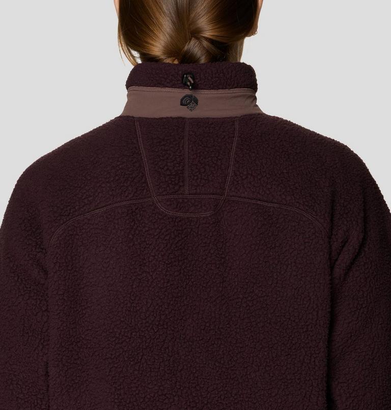 Women's Deep Drift Fleece Full Zip, Color: Deep Mulberry, image 6