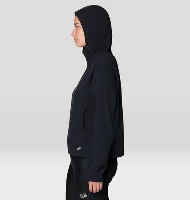 Women's Summit Grid Half Zip Hoody, Color: Black, image 3
