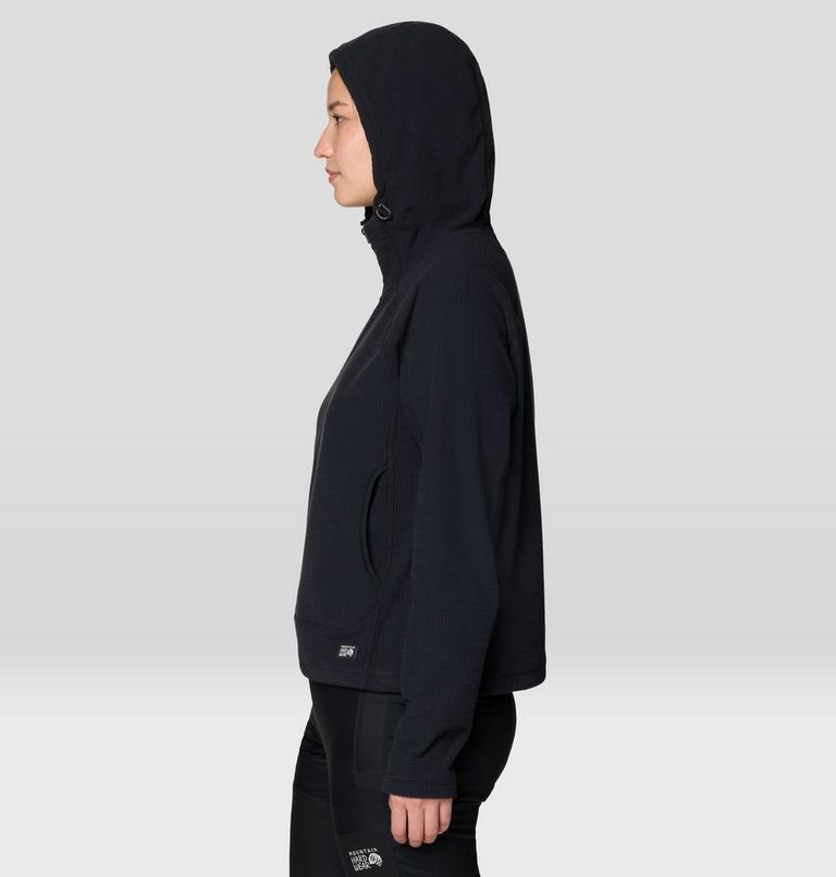 Women's Summit Grid Half Zip Hoody, Color: Black, image 3