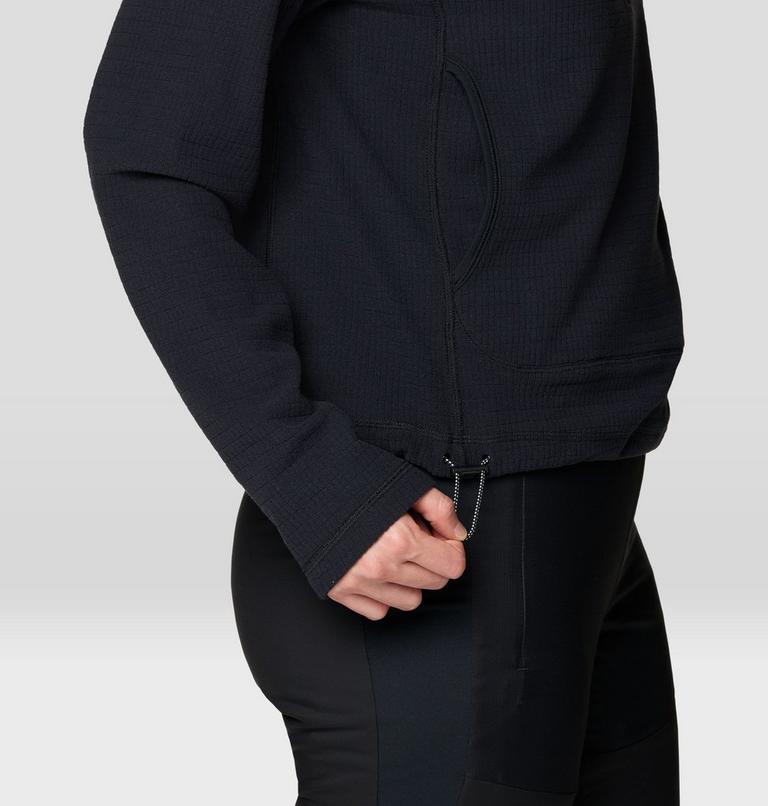 Women's Summit Grid Half Zip Hoody, Color: Black, image 5