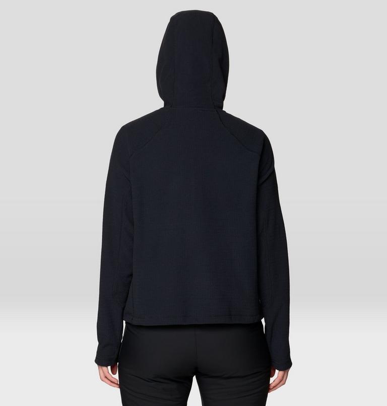 Women's Summit Grid Half Zip Hoody, Color: Black, image 2
