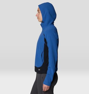 Women's Summit Grid Half Zip Hoody, Color: Berry Blue, Black, image 19