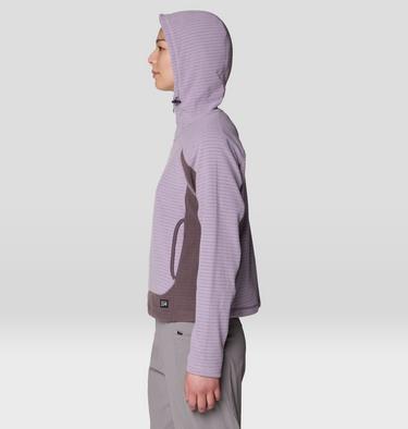 Women's Summit Grid Half Zip Hoody, Color: Atmospheric, Purple Sage, image 12