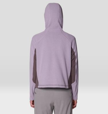 Women's Summit Grid Half Zip Hoody, Color: Atmospheric, Purple Sage, image 11