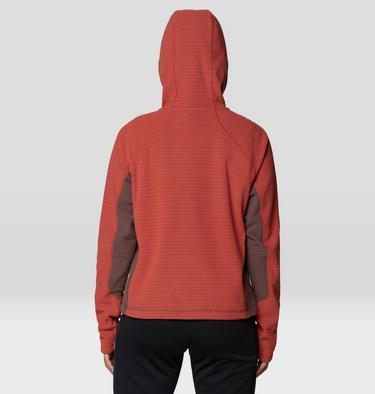 Women's Summit Grid Half Zip Hoody, Color: Mars Red, Carob, image 23